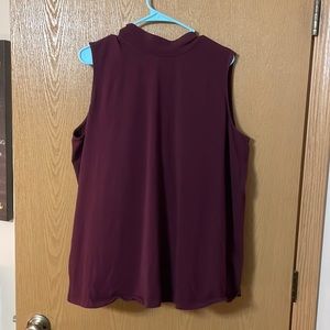 Red Sleeveless CJ Banks Turtleneck